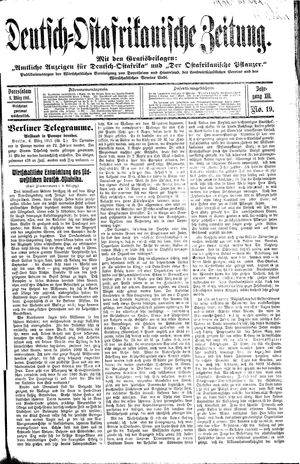 Deutsch-Ostafrikanische Zeitung on Mar 8, 1911