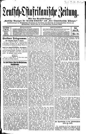 Deutsch-Ostafrikanische Zeitung on May 17, 1911