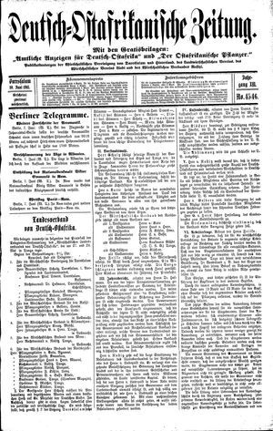 Deutsch-Ostafrikanische Zeitung on Jun 10, 1911