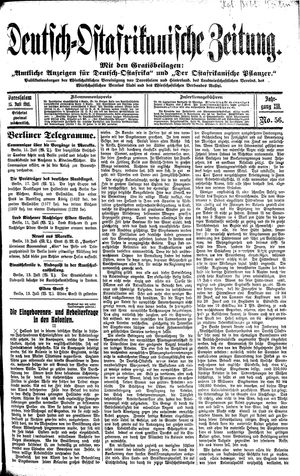 Deutsch-Ostafrikanische Zeitung vom 15.07.1911