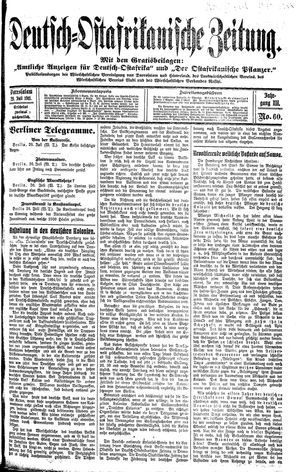 Deutsch-Ostafrikanische Zeitung vom 29.07.1911