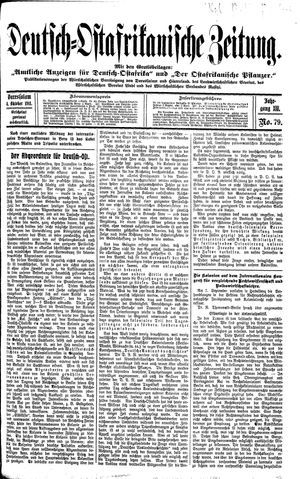 Deutsch-Ostafrikanische Zeitung vom 04.10.1911