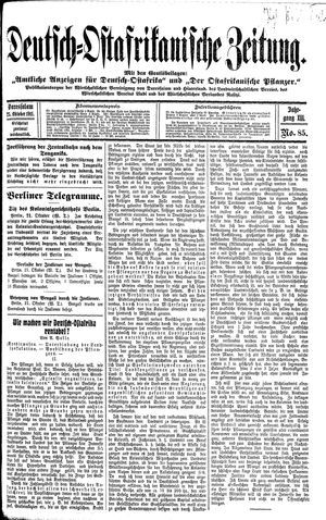 Deutsch-Ostafrikanische Zeitung vom 25.10.1911