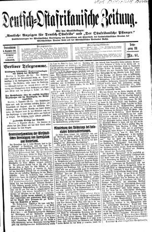 Deutsch-Ostafrikanische Zeitung vom 06.12.1911