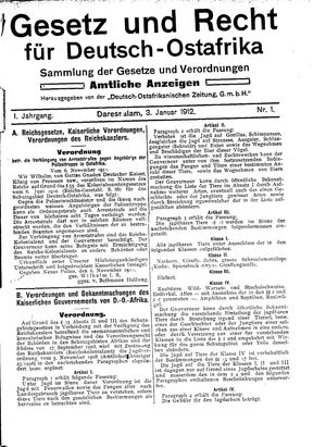 Deutsch-Ostafrikanische Zeitung vom 03.01.1912