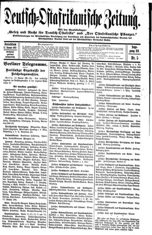 Deutsch-Ostafrikanische Zeitung vom 17.01.1912