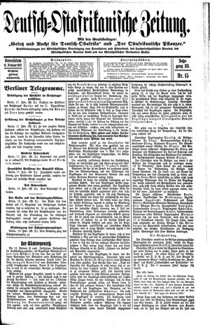 Deutsch-Ostafrikanische Zeitung vom 21.02.1912