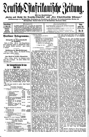 Deutsch-Ostafrikanische Zeitung vom 13.03.1912
