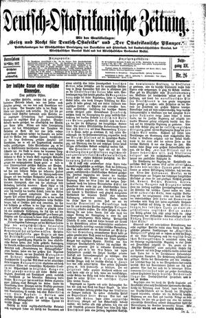 Deutsch-Ostafrikanische Zeitung vom 30.03.1912