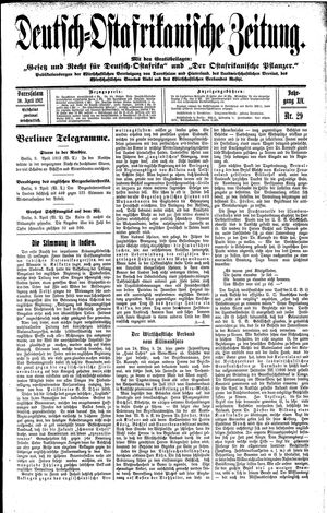 Deutsch-Ostafrikanische Zeitung vom 10.04.1912