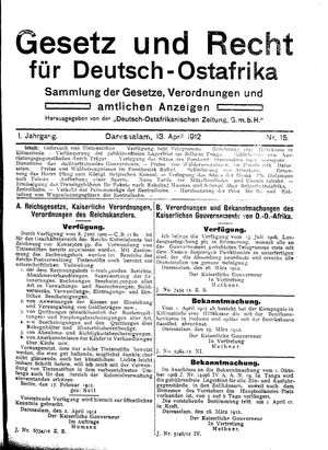 Deutsch-Ostafrikanische Zeitung vom 13.04.1912