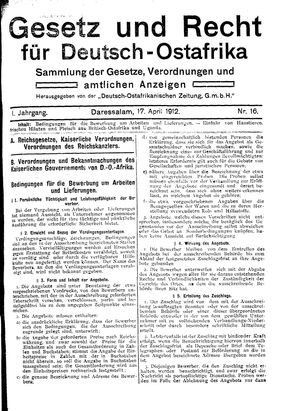 Deutsch-Ostafrikanische Zeitung vom 17.04.1912