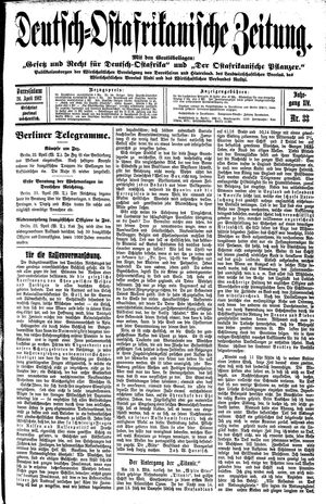 Deutsch-Ostafrikanische Zeitung vom 24.04.1912