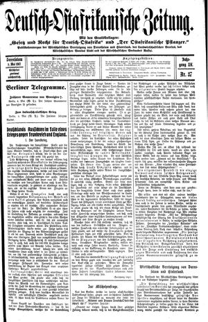 Deutsch-Ostafrikanische Zeitung vom 08.05.1912