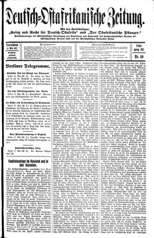 Deutsch-Ostafrikanische Zeitung vom 18.05.1912