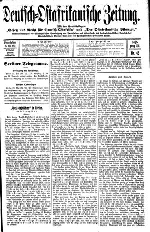 Deutsch-Ostafrikanische Zeitung vom 25.05.1912