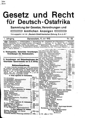 Deutsch-Ostafrikanische Zeitung vom 06.07.1912
