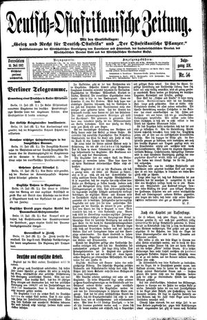 Deutsch-Ostafrikanische Zeitung vom 13.07.1912