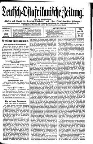 Deutsch-Ostafrikanische Zeitung vom 17.07.1912