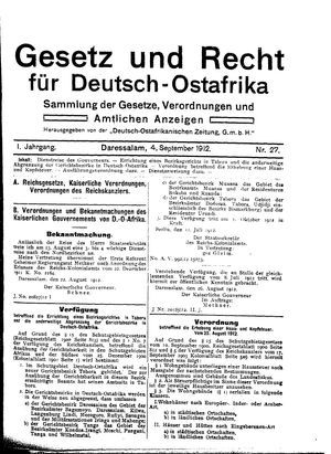 Deutsch-Ostafrikanische Zeitung vom 04.09.1912