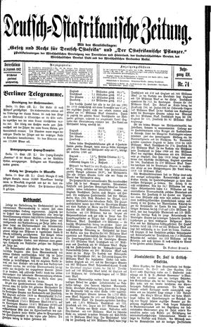 Deutsch-Ostafrikanische Zeitung vom 14.09.1912