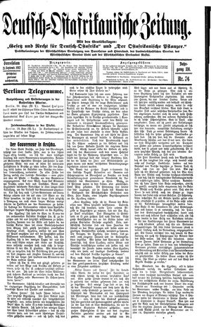 Deutsch-Ostafrikanische Zeitung vom 21.09.1912