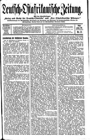 Deutsch-Ostafrikanische Zeitung on Sep 28, 1912