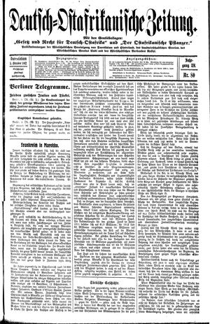 Deutsch-Ostafrikanische Zeitung vom 05.10.1912
