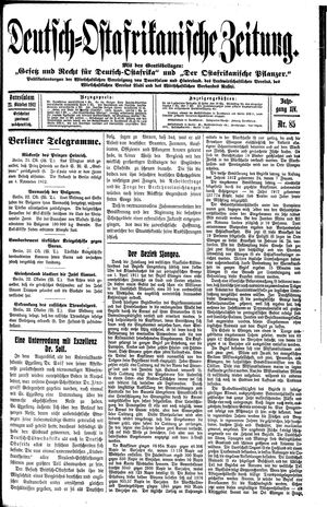 Deutsch-Ostafrikanische Zeitung vom 23.10.1912