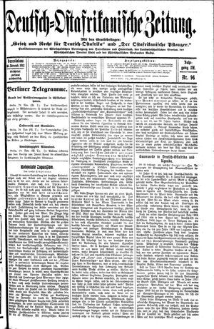Deutsch-Ostafrikanische Zeitung vom 30.11.1912