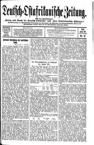 Deutsch-Ostafrikanische Zeitung vom 04.12.1912