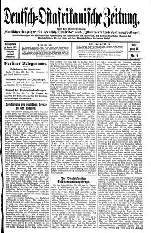 Deutsch-Ostafrikanische Zeitung vom 29.01.1913