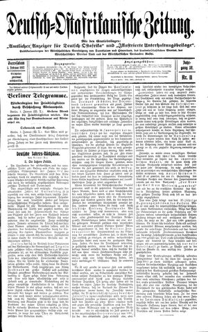 Deutsch-Ostafrikanische Zeitung vom 05.02.1913