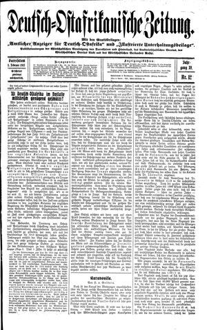 Deutsch-Ostafrikanische Zeitung vom 08.02.1913