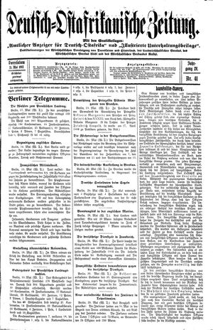 Deutsch-Ostafrikanische Zeitung vom 21.05.1913