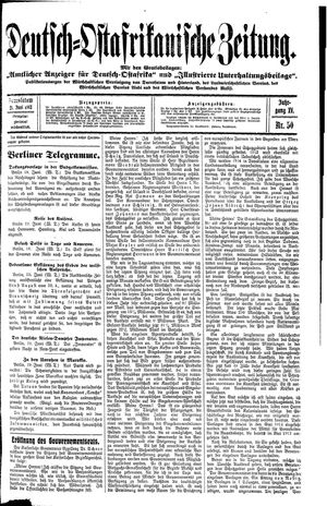 Deutsch-Ostafrikanische Zeitung vom 21.06.1913