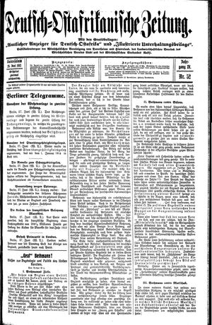 Deutsch-Ostafrikanische Zeitung vom 28.06.1913