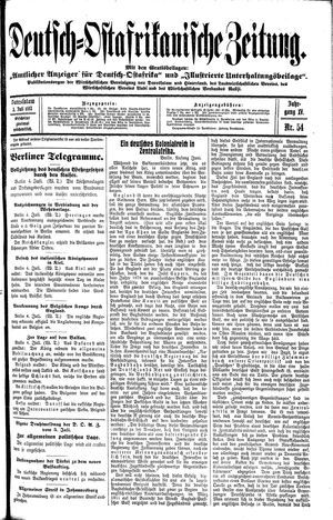 Deutsch-Ostafrikanische Zeitung on Jul 5, 1913