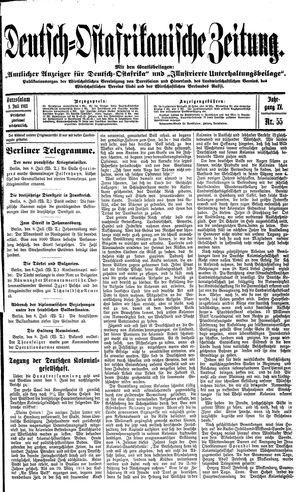 Deutsch-Ostafrikanische Zeitung vom 09.07.1913