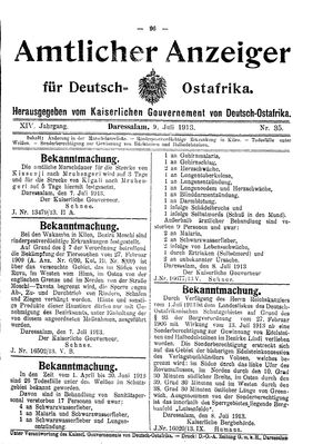 Deutsch-Ostafrikanische Zeitung vom 09.07.1913