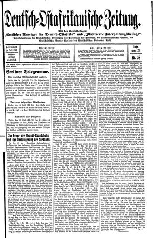 Deutsch-Ostafrikanische Zeitung vom 19.07.1913
