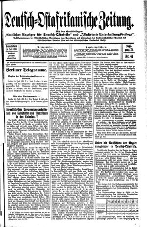 Deutsch-Ostafrikanische Zeitung vom 30.07.1913