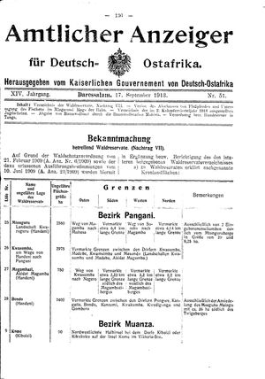 Deutsch-Ostafrikanische Zeitung vom 17.09.1913