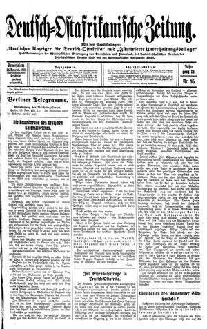 Deutsch-Ostafrikanische Zeitung vom 26.11.1913