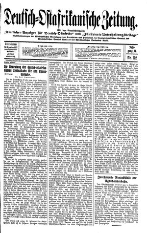 Deutsch-Ostafrikanische Zeitung vom 20.12.1913