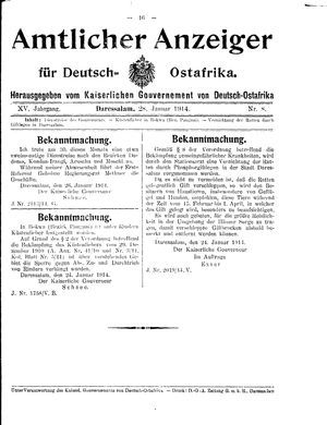 Deutsch-Ostafrikanische Zeitung vom 28.01.1914