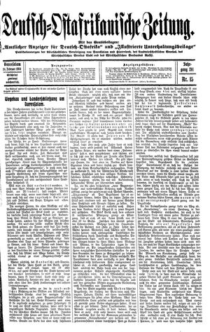 Deutsch-Ostafrikanische Zeitung vom 18.02.1914