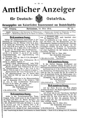 Deutsch-Ostafrikanische Zeitung vom 18.03.1914