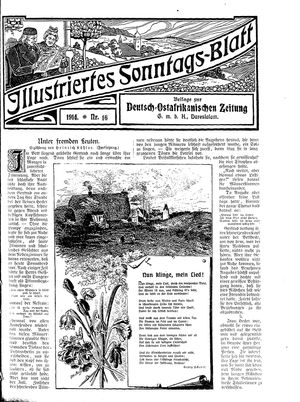 Deutsch-Ostafrikanische Zeitung on May 9, 1914