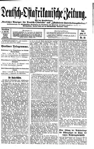 Deutsch-Ostafrikanische Zeitung vom 06.06.1914